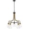 Z-Lite Kraken 5 Light Chandelier, Matte Black & Clear 466-5MB-OBR - alternate 1